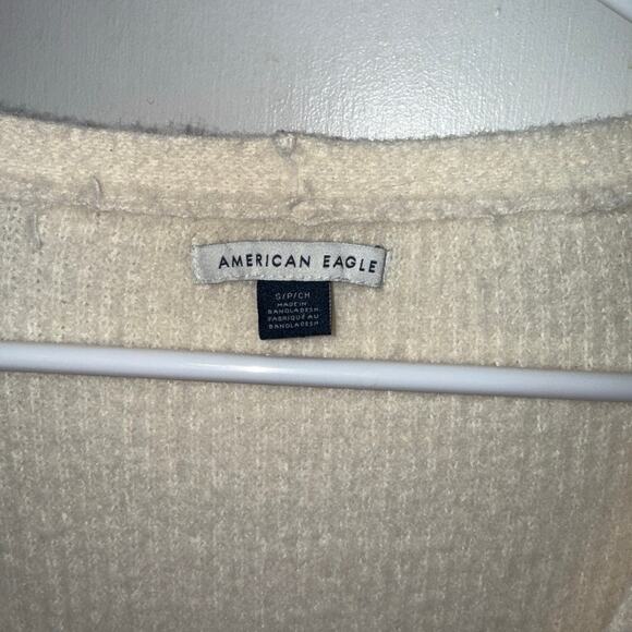 American Eagle Women's Button Up Cream Cardigan size S - Picture 2 of 6